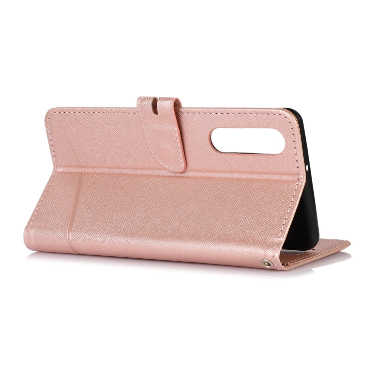 For Huawei P30 Cross Texture Horizontal Flip Leather Phone Case