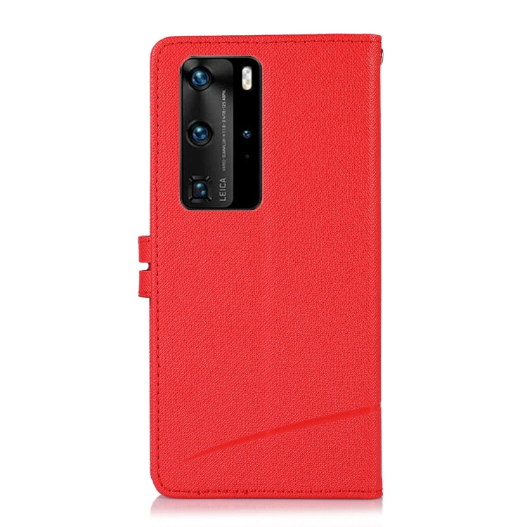 For Huawei P40 Pro Cross Texture Horizontal Flip Leather Phone Case
