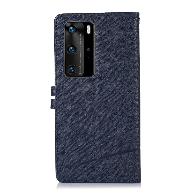 For Huawei P40 Pro Cross Texture Horizontal Flip Leather Phone Case