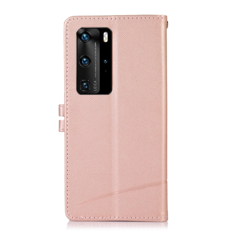 For Huawei P40 Pro Cross Texture Horizontal Flip Leather Phone Case