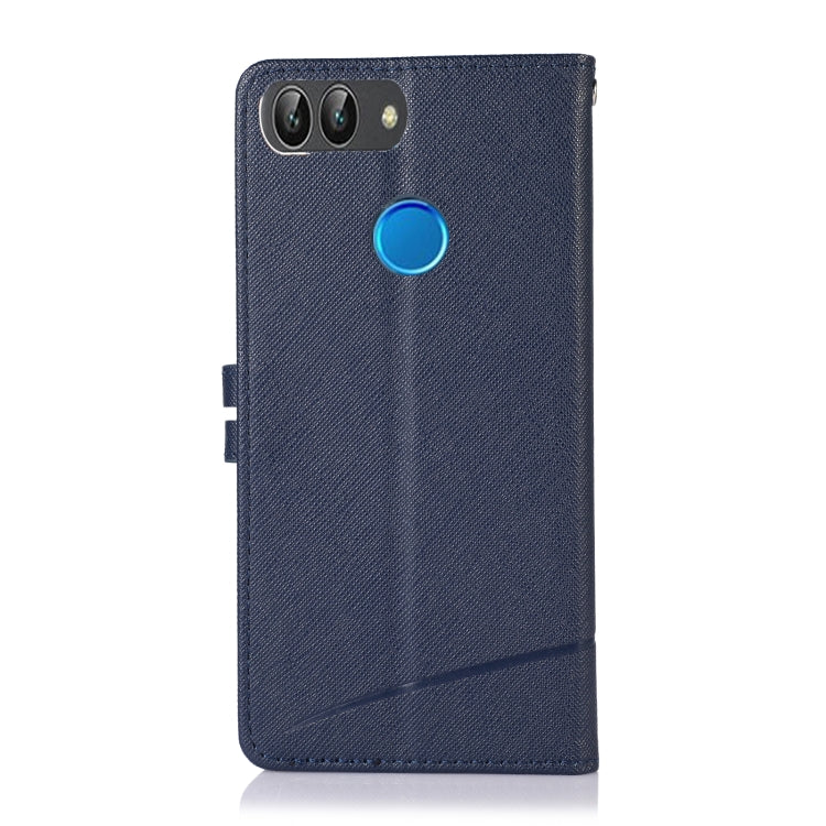 For Honor 9 Lite Cross Texture Horizontal Flip Leather Phone Case