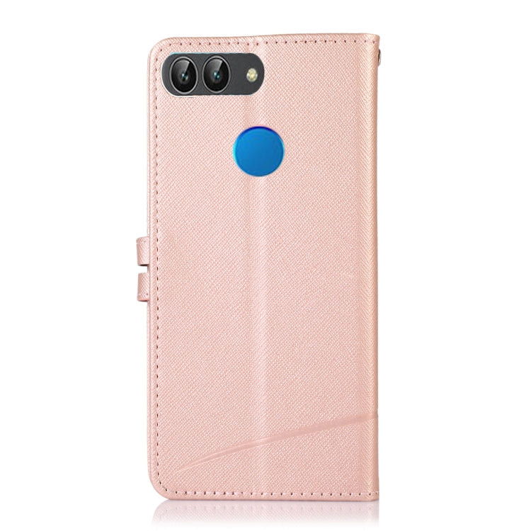 For Honor 9 Lite Cross Texture Horizontal Flip Leather Phone Case