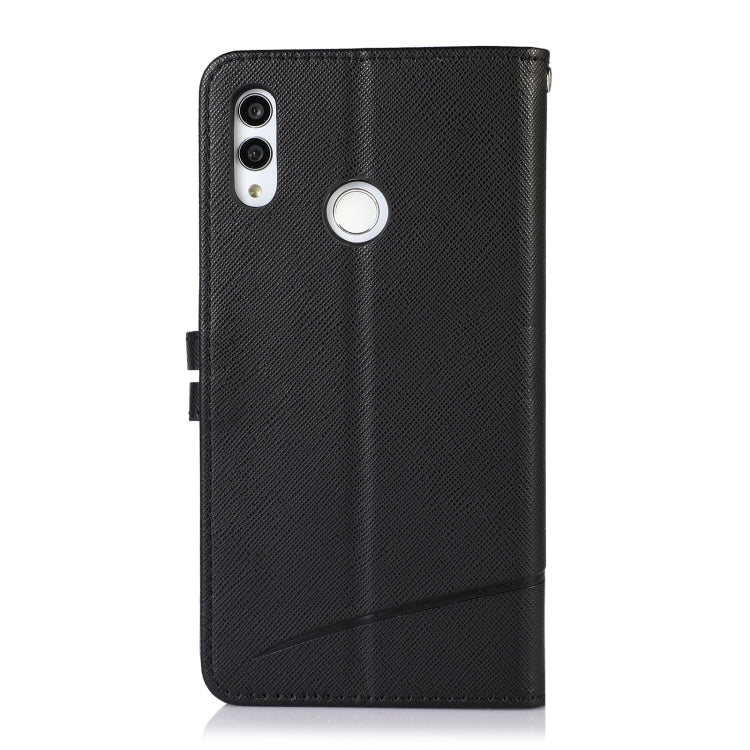 For Honor 10 Lite Cross Texture Horizontal Flip Leather Phone Case