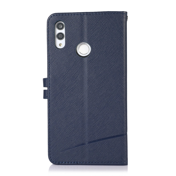 For Honor 10 Lite Cross Texture Horizontal Flip Leather Phone Case