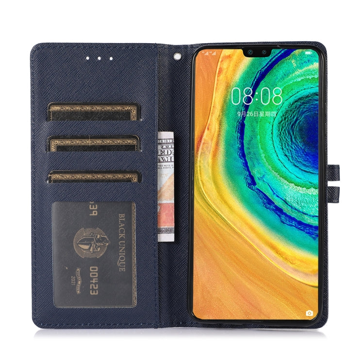 For Honor 10 Lite Cross Texture Horizontal Flip Leather Phone Case