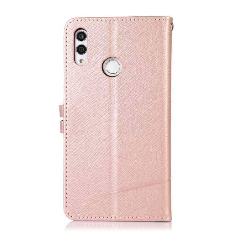 For Honor 10 Lite Cross Texture Horizontal Flip Leather Phone Case