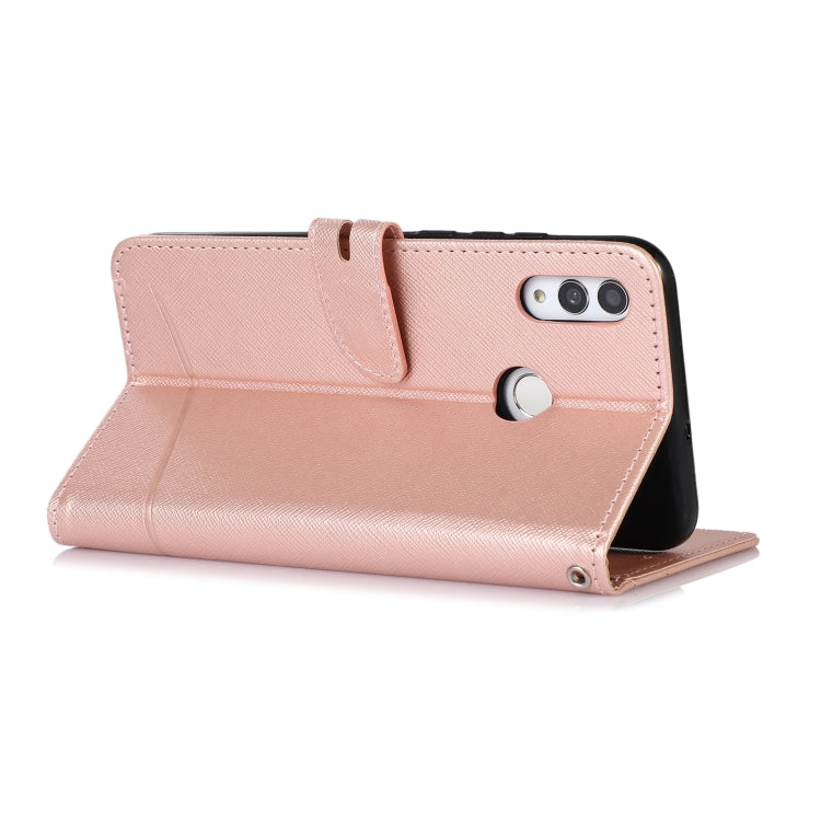 For Honor 10 Lite Cross Texture Horizontal Flip Leather Phone Case