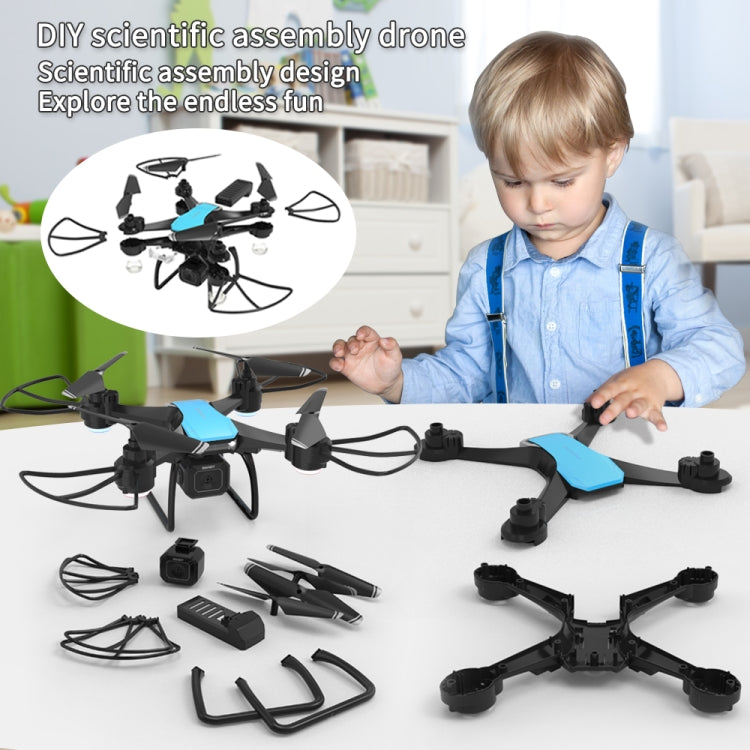 JJR/C H108 DIY Assembly RC Drone 360 Degree Flip Kids RC Toys, Model:No Camera(Green)