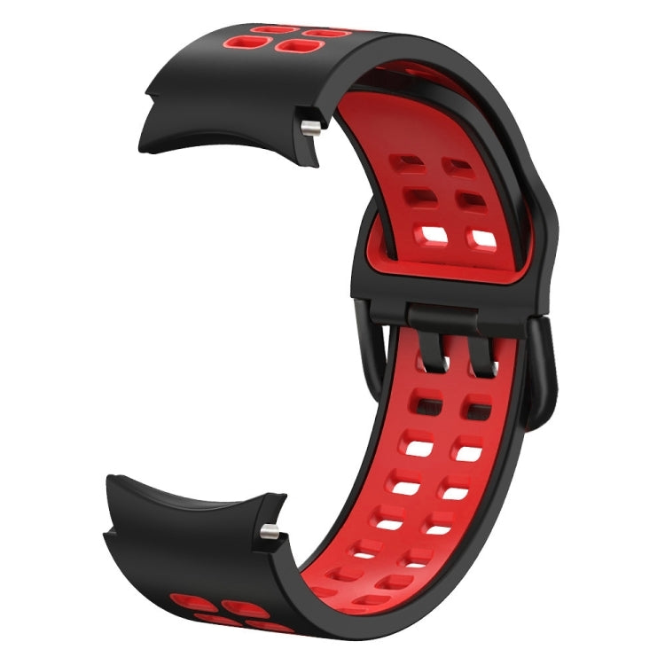 For Samsung Galaxy Watch 5 40mm Double-row Hole Two-color Silicone Watch Band