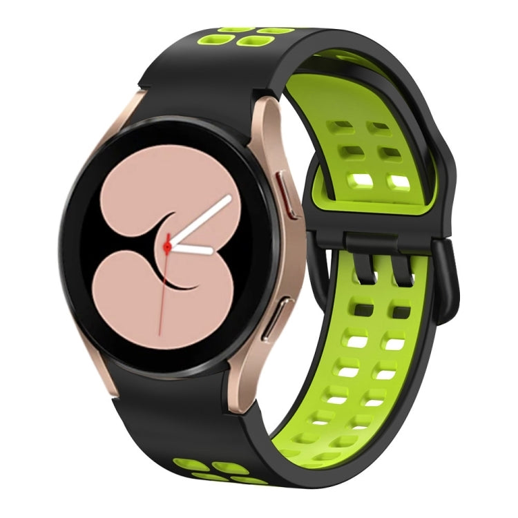 For Samsung Galaxy Watch 5 40mm Double-row Hole Two-color Silicone Watch Band
