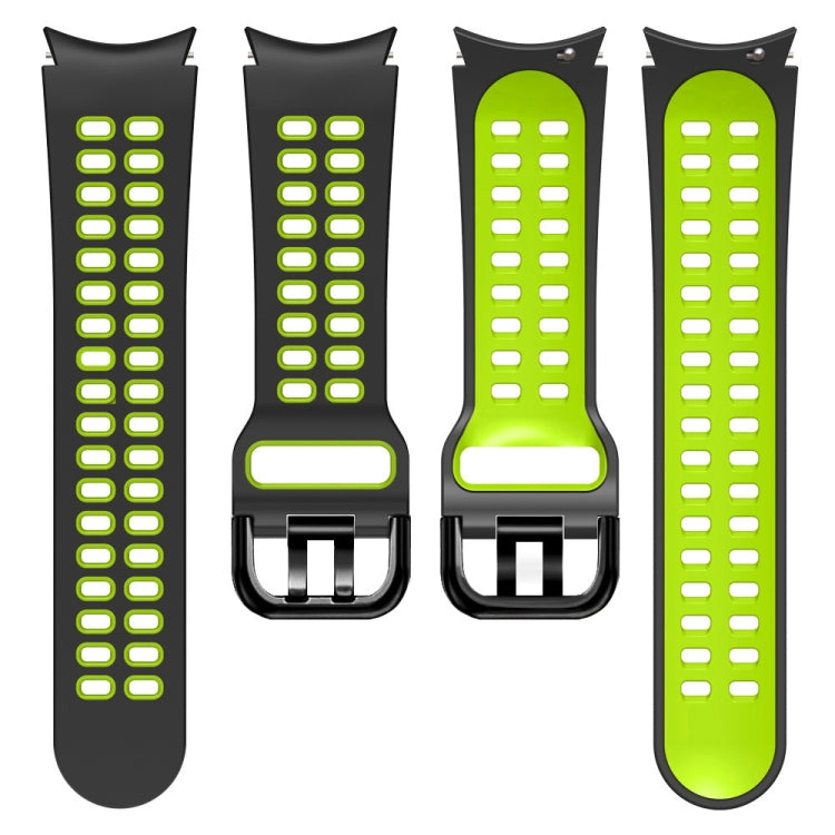 For Samsung Galaxy Watch 5 40mm Double-row Hole Two-color Silicone Watch Band