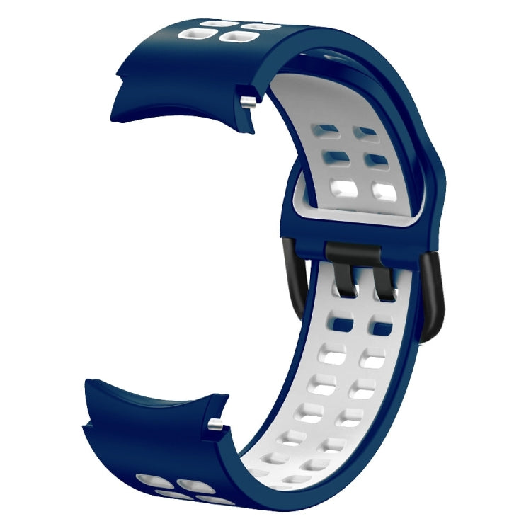 For Samsung Galaxy Watch 5 40mm Double-row Hole Two-color Silicone Watch Band