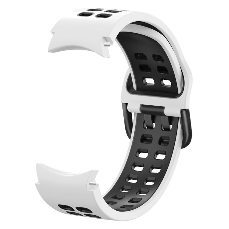 For Samsung Galaxy Watch 5 Pro 45mm Double-row Hole Two-color Silicone Watch Band