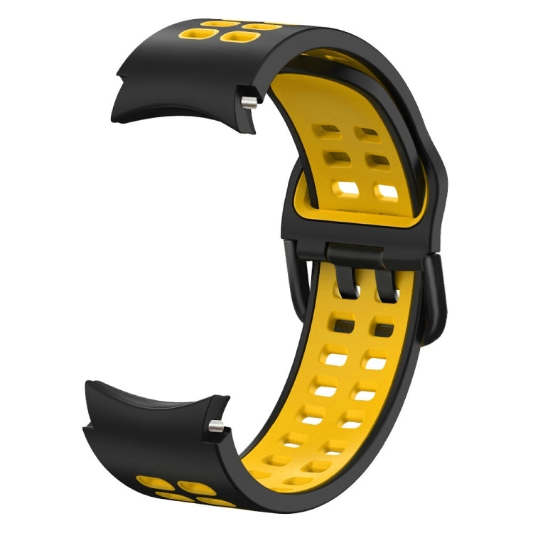 For Samsung Galaxy Watch 5 Pro 45mm Double-row Hole Two-color Silicone Watch Band