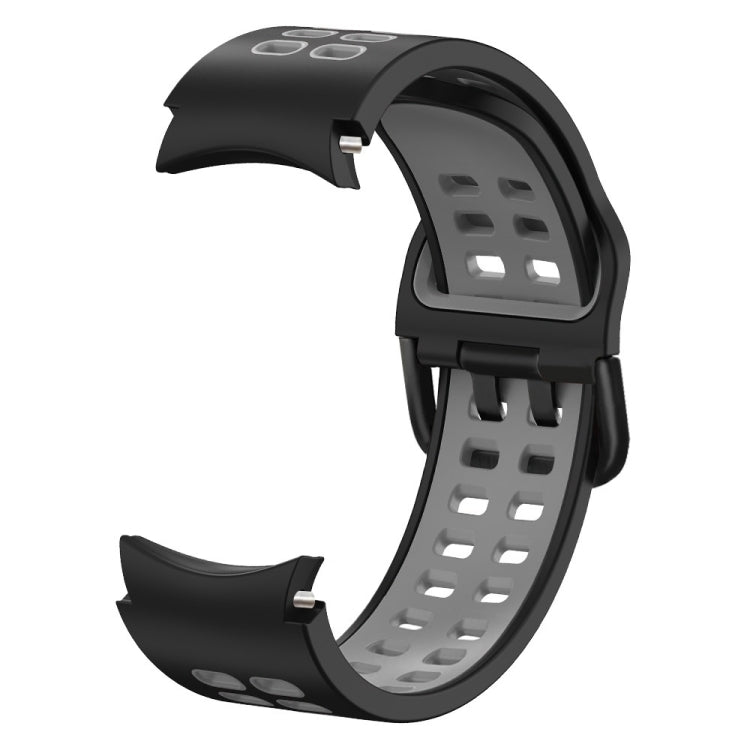 For Samsung Galaxy Watch 5 Pro 45mm Double-row Hole Two-color Silicone Watch Band