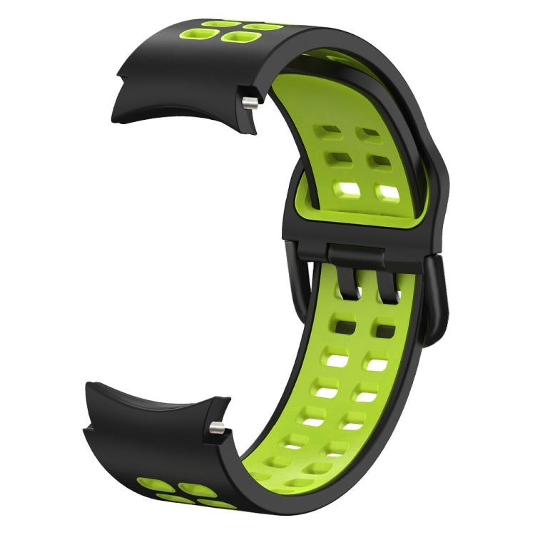 For Samsung Galaxy Watch 5 Pro 45mm Double-row Hole Two-color Silicone Watch Band