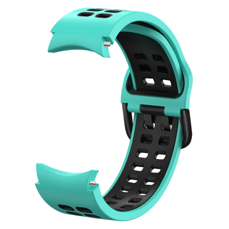 For Samsung Galaxy Watch 5 Pro 45mm Double-row Hole Two-color Silicone Watch Band