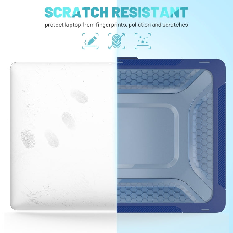 PC + TPU Honeycomb Laptop Protective Case For MacBook Pro 14.2 inch A2442 2021
