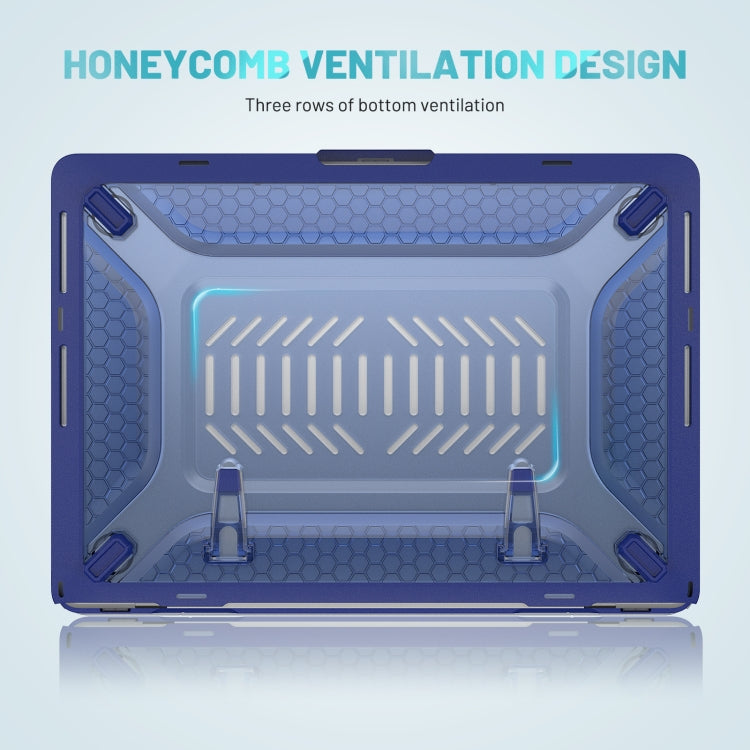 PC + TPU Honeycomb Laptop Protective Case For MacBook Pro 14.2 inch A2442 2021