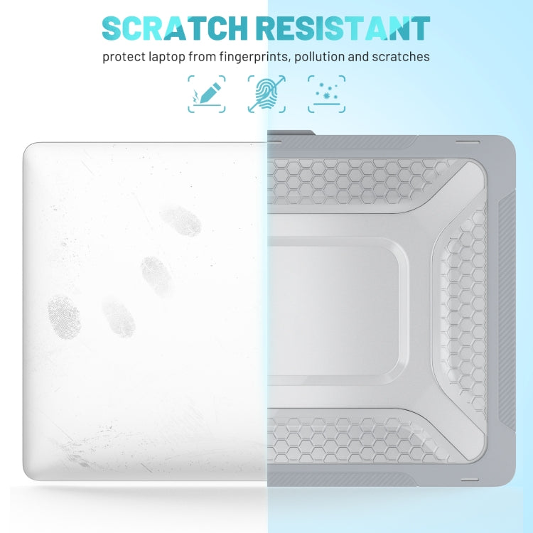PC + TPU Honeycomb Laptop Protective Case For MacBook Pro 14.2 inch A2442 2021