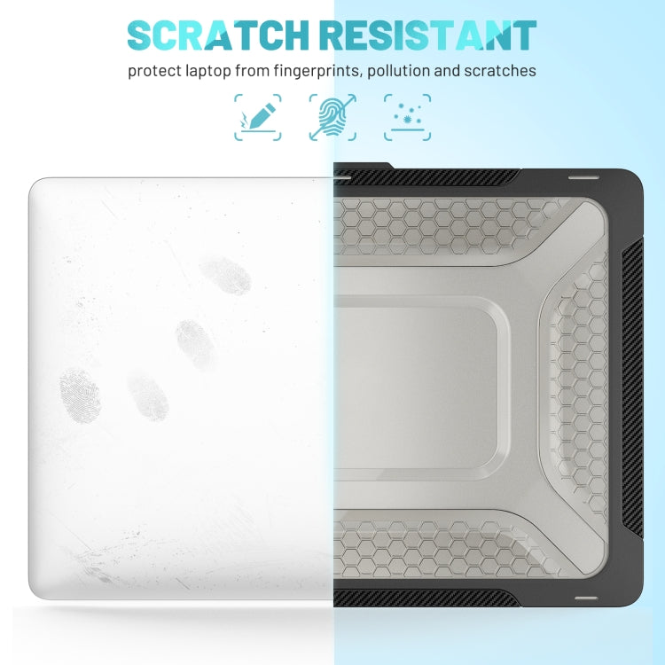 PC + TPU Honeycomb Laptop Protective Case For MacBook Pro 14.2 inch A2442 2021