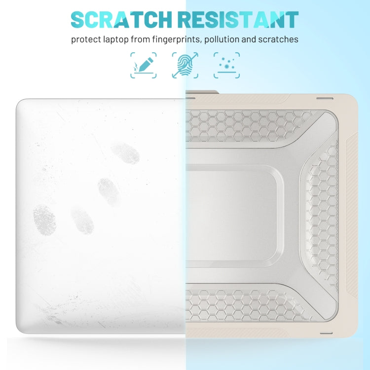 PC + TPU Honeycomb Laptop Protective Case For MacBook Pro 14.2 inch A2442 2021