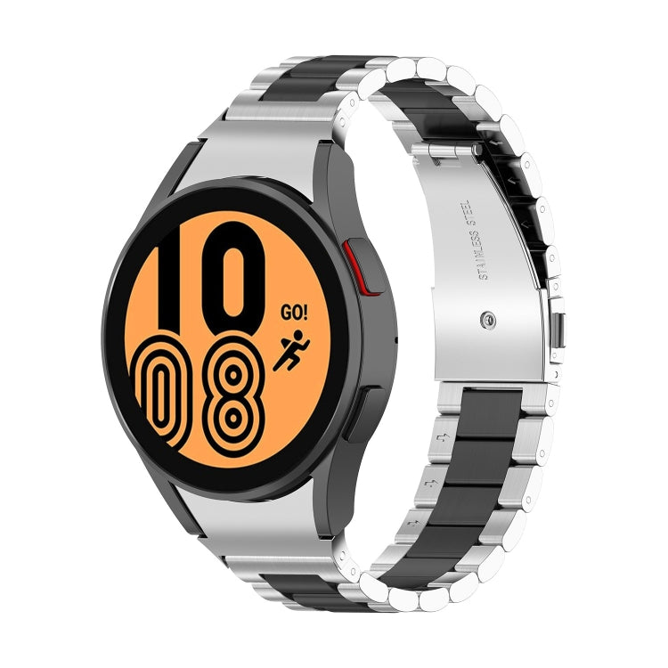 For Samsung Galaxy Watch 5 40mm Three Strains Steel Watch Band