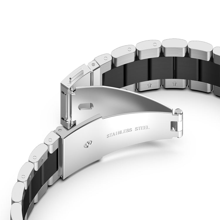 For Samsung Galaxy Watch 5 40mm Three Strains Steel Watch Band