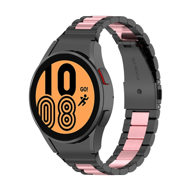 For Samsung Galaxy Watch 5 Pro 45mm Three Strains Steel Watch Band