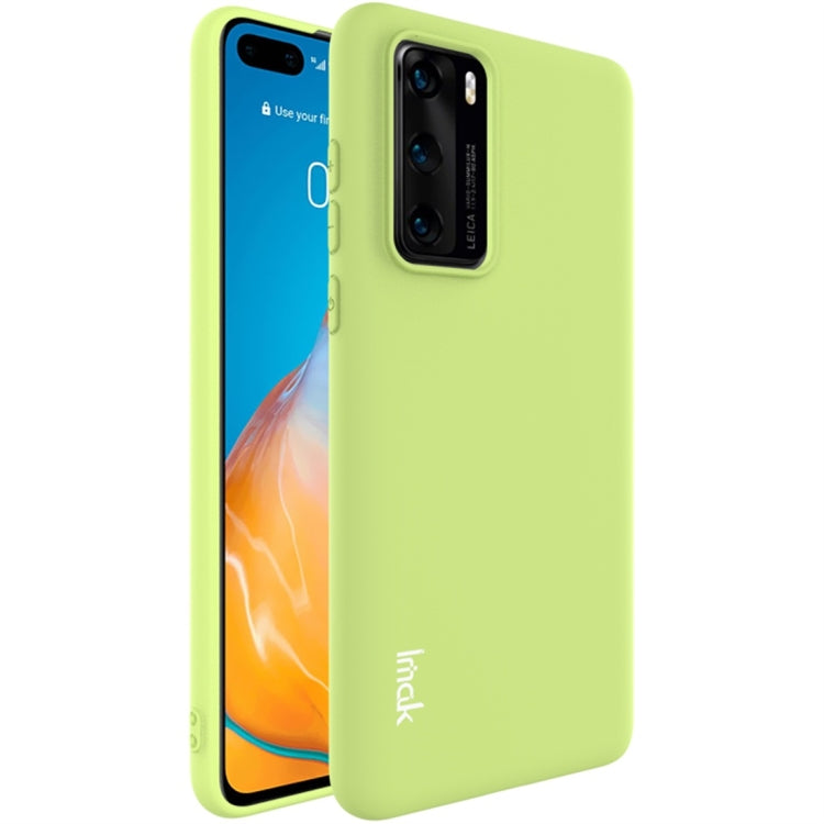 For Huawei P40 IMAK UC-1 Series Shockproof Frosted TPU Protective Case(Green)