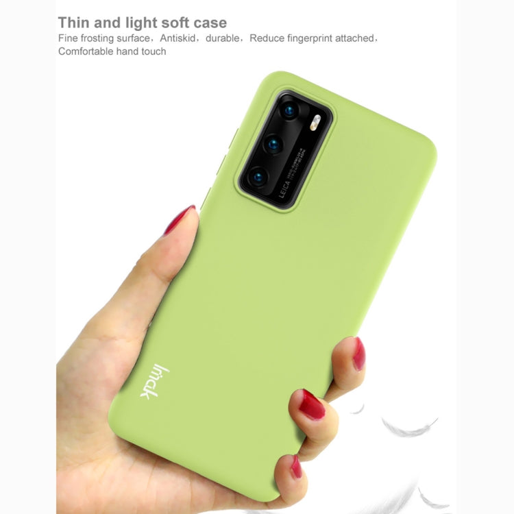 For Huawei P40 IMAK UC-1 Series Shockproof Frosted TPU Protective Case(Green)