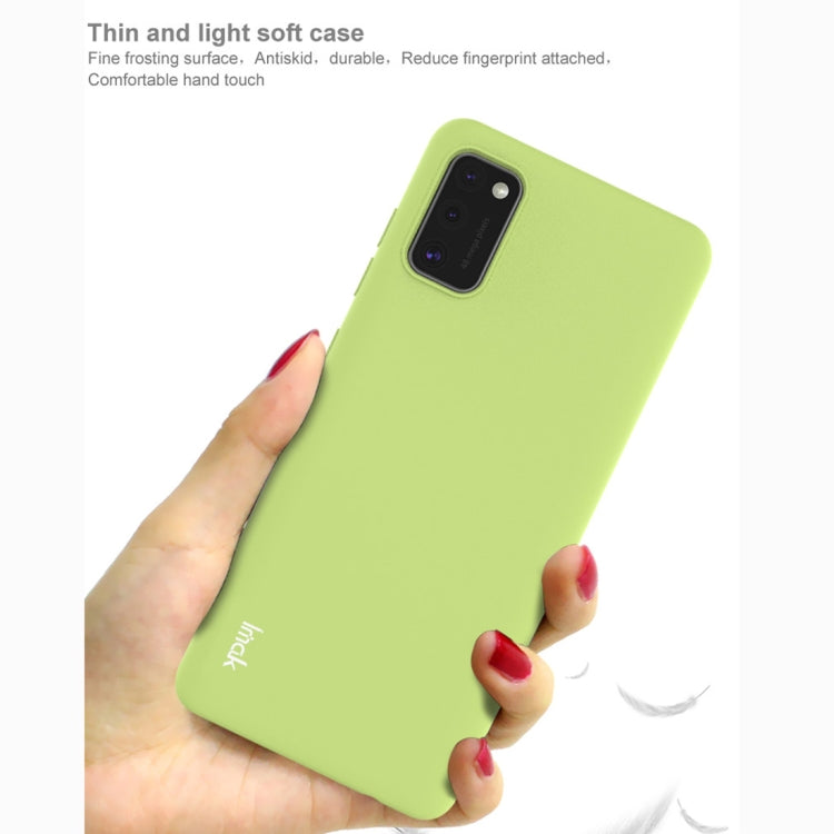 For Galaxy A41 Global Version IMAK UC-1 Series Shockproof Frosted TPU Protective Case(Black)