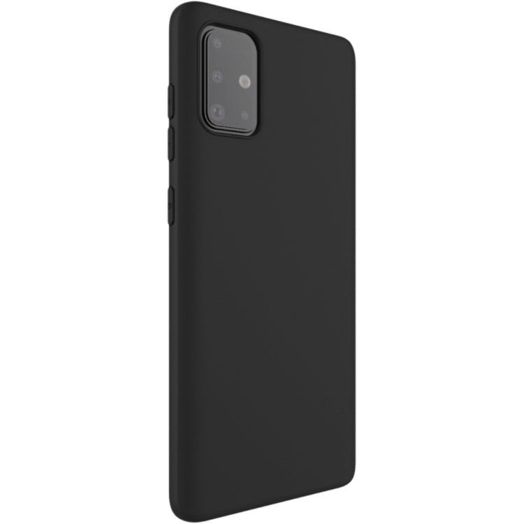 For Galaxy A71 IMAK UC-1 Series Shockproof Frosted TPU Protective Case(Black)