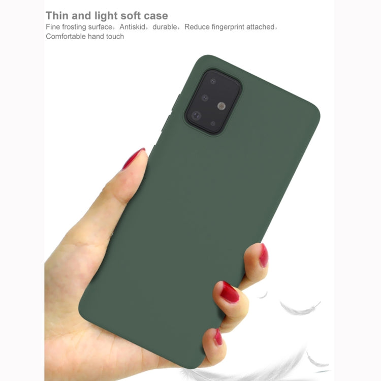 For Galaxy A71 IMAK UC-1 Series Shockproof Frosted TPU Protective Case(Black)