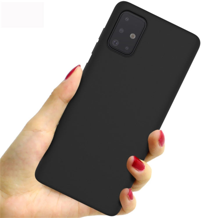 For Galaxy A71 IMAK UC-1 Series Shockproof Frosted TPU Protective Case(Black)