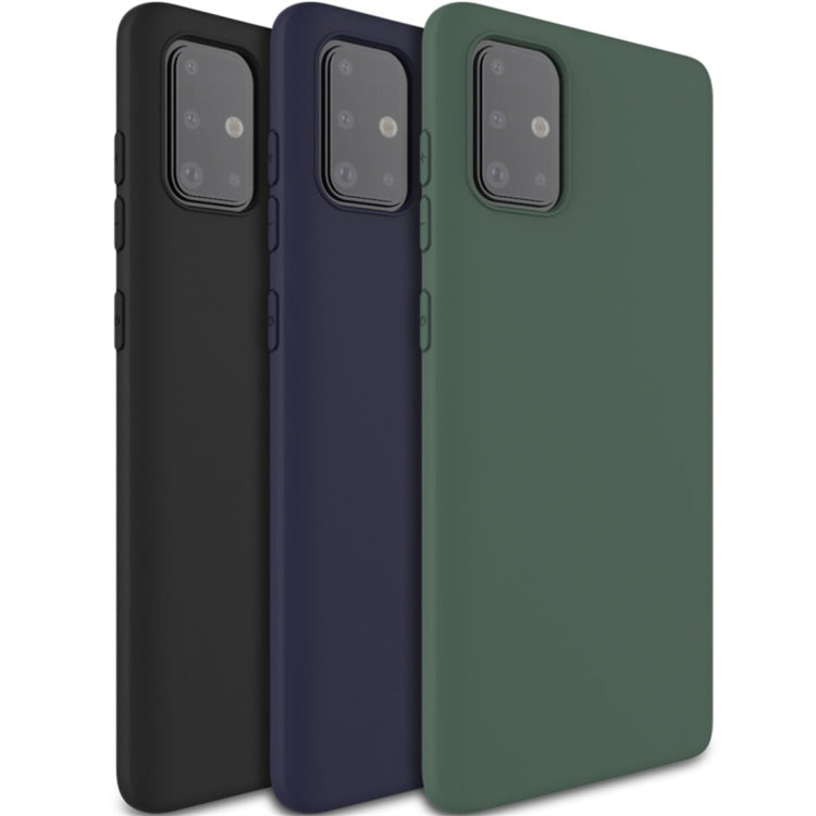 For Galaxy A71 IMAK UC-1 Series Shockproof Frosted TPU Protective Case(Black)