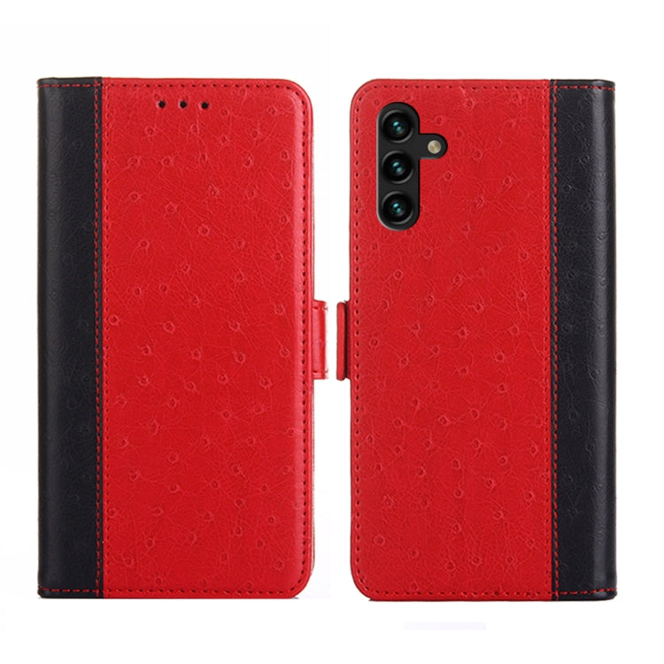 For Samsung Galaxy A13 4G Ostrich Texture Flip Leather Phone Case