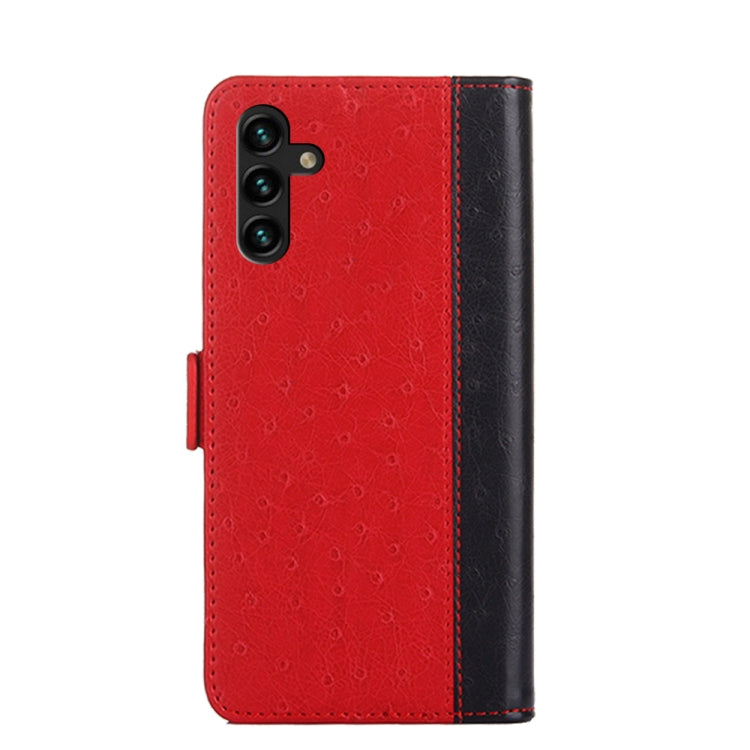 For Samsung Galaxy A13 4G Ostrich Texture Flip Leather Phone Case