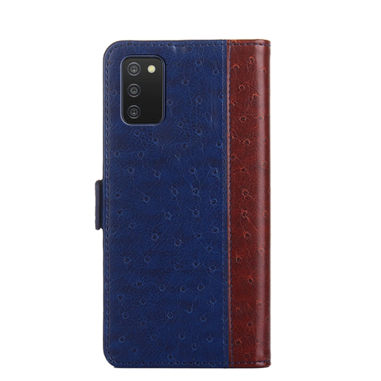 For Samsung Galaxy A03s Ostrich Texture Flip Leather Phone Case
