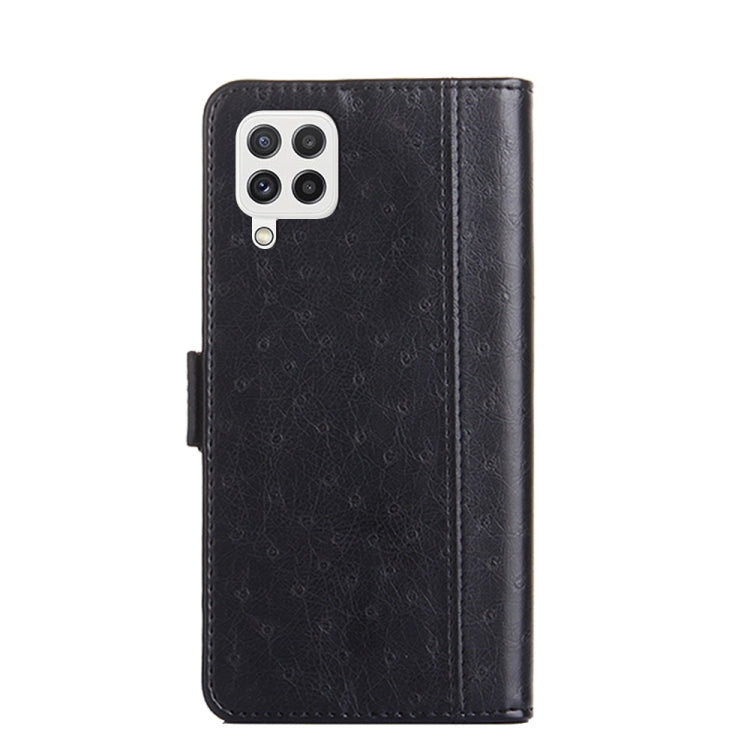 For Samsung Galaxy A22 4G Ostrich Texture Flip Leather Phone Case