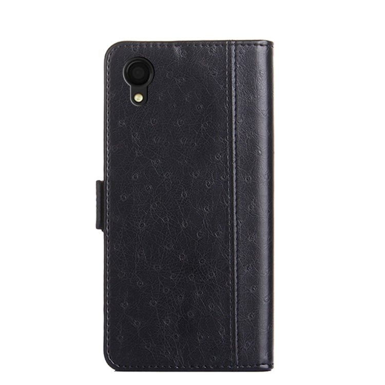 For Samsung Galaxy A22 5G Ostrich Texture Flip Leather Phone Case