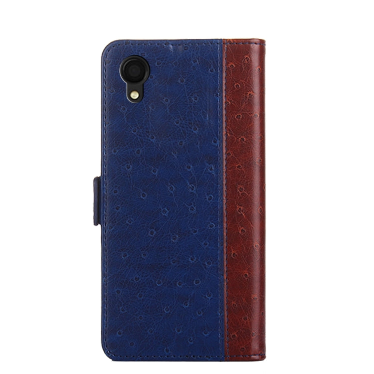 For Samsung Galaxy A22 5G Ostrich Texture Flip Leather Phone Case