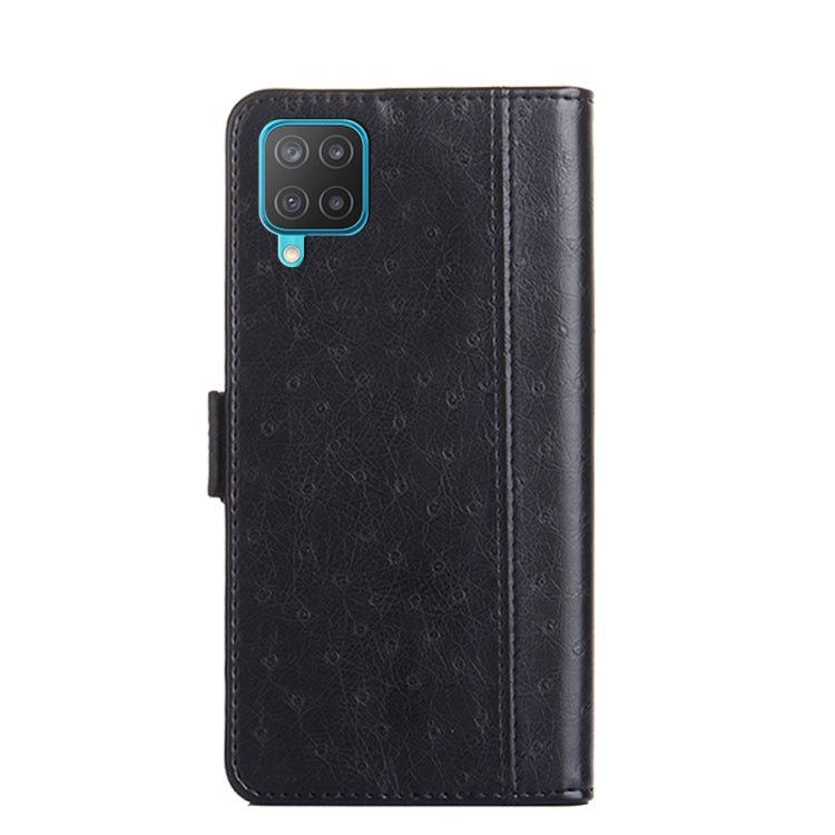 For Samsung Galaxy M12 / F12 Ostrich Texture Flip Leather Phone Case