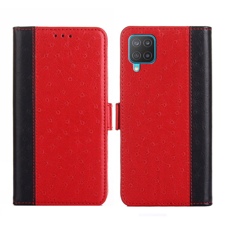 For Samsung Galaxy M12 / F12 Ostrich Texture Flip Leather Phone Case