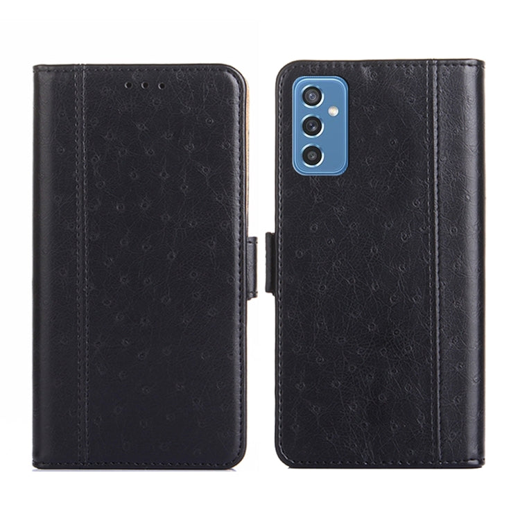 For Samsung Galaxy M52 5G Ostrich Texture Flip Leather Phone Case