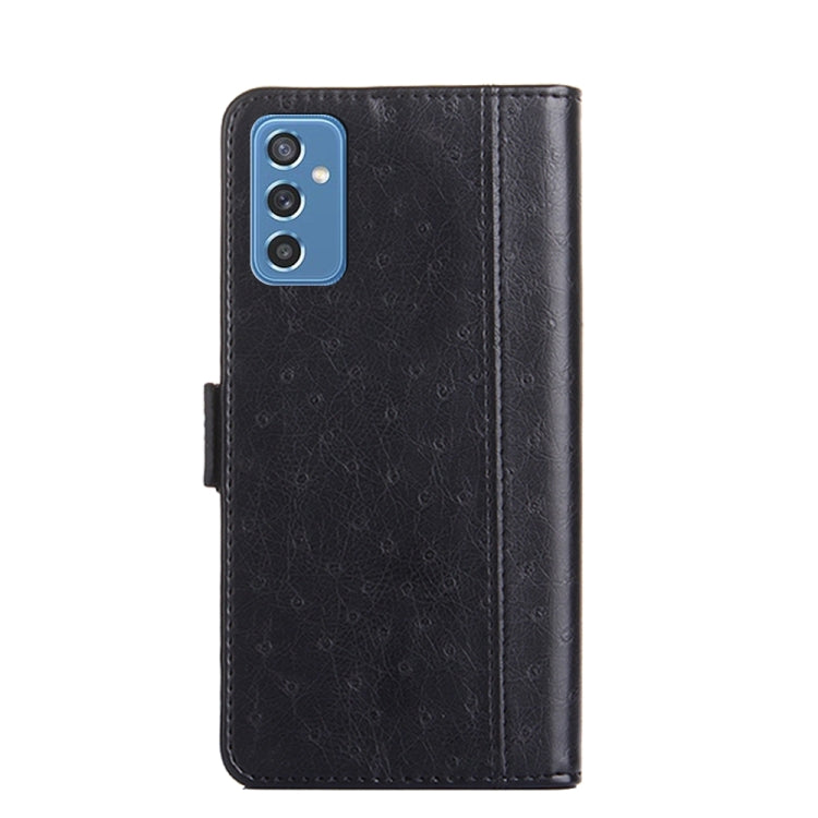 For Samsung Galaxy M52 5G Ostrich Texture Flip Leather Phone Case