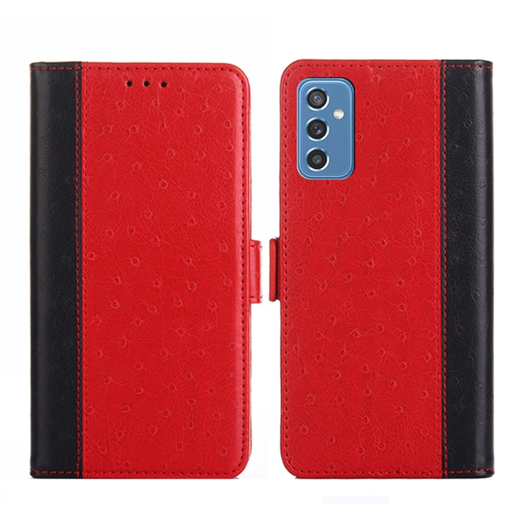 For Samsung Galaxy M52 5G Ostrich Texture Flip Leather Phone Case