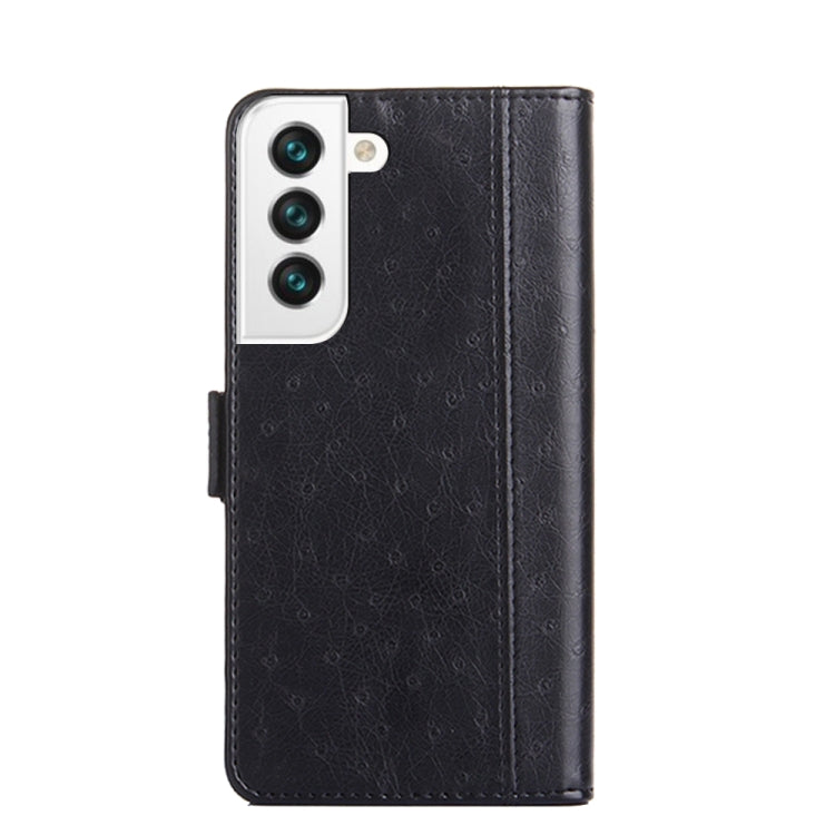 For Samsung Galaxy S21 FE 5G Ostrich Texture Flip Leather Phone Case