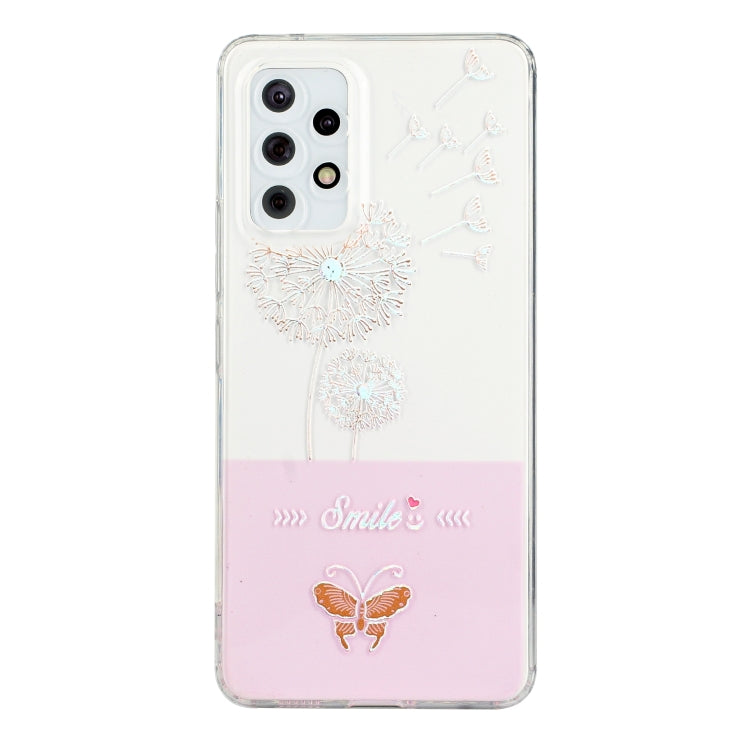 For Samsung Galaxy A53 Bronzing Butterfly Flower Phone Case