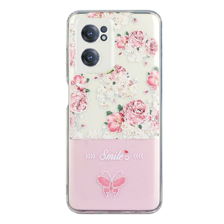 For OnePlus Nord CE 2 5G Bronzing Butterfly Flower Phone Case